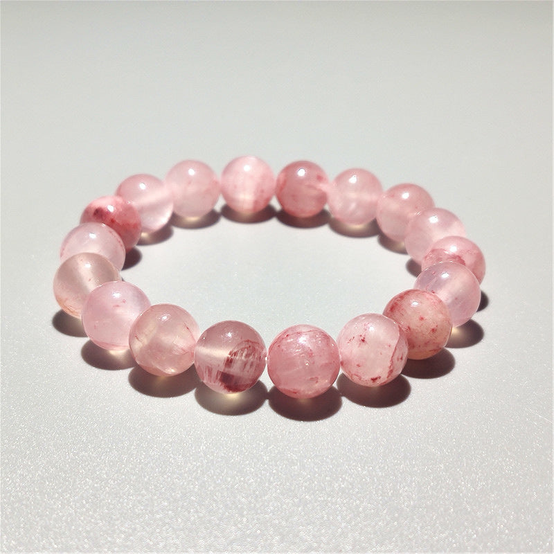 Wholesale Agate Chalcedony Crackle Pink Bracelet
